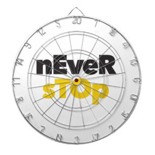 Modernes, einfaches, mutiges typografisches Design Dartscheibe