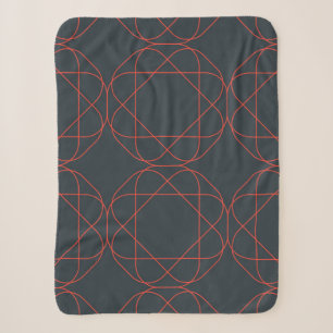 Modernes, einfaches, niedliches, spielerisches geo sherpadecke