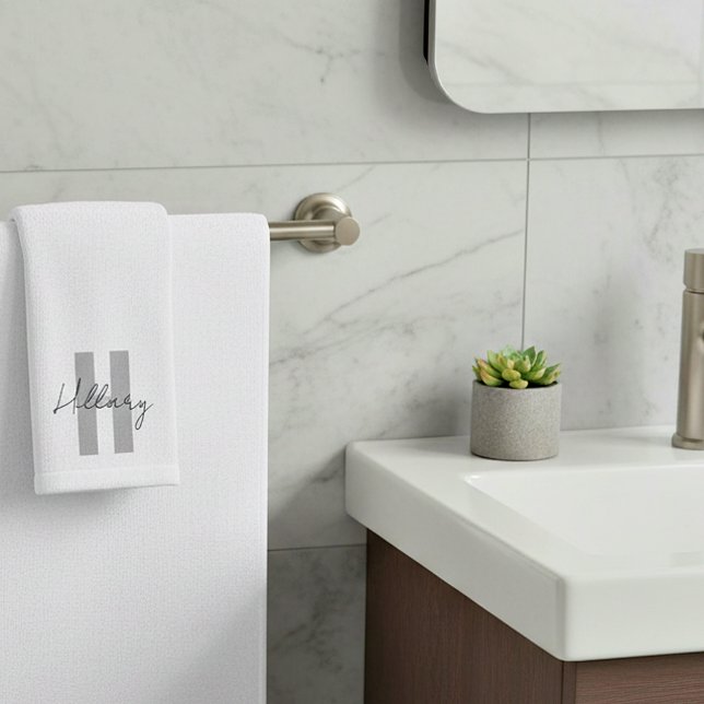 Modernes, einfaches Personalisiertes Handtuch (Von Creator hochgeladen)