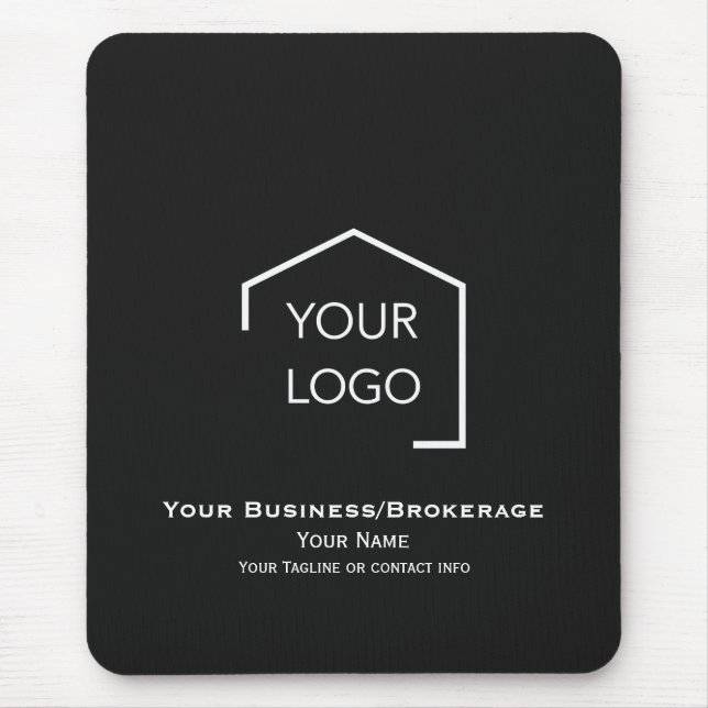 Modernes einfaches professionelles Logo Mousepad (Vorne)