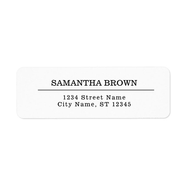 Modernes, einfaches rustikales Schwarz und Weiß (Vorne)