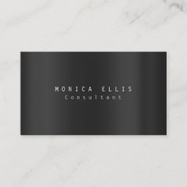 Modernes, einfaches Schlicht Grau Beruflich Visitenkarte