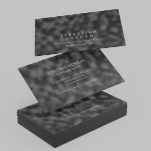 Modernes, einfaches Schwarz Minimalistisch texturi Visitenkarte