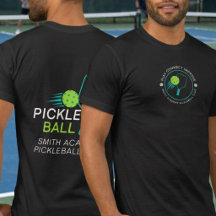 Modernes einfaches schwarzes grünes Pickleball-Spo