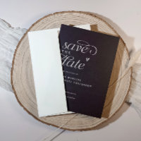 Modernes, einfaches Schwarzes Hochzeitsherz