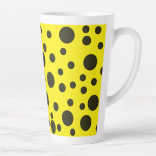 Modernes, einfaches Schwarzes Nadelmuster Milchtasse