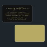 Modernes, einfaches Script-Abend-Event-Ticket lade Visitenkarte<br><div class="desc">Moderne Einfache Script Abend Event Ticket Einladungen,  perfekt für eine stilvolle Hochzeitsfeier.</div>