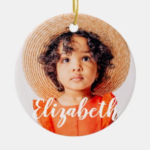 Modernes, einfaches Skript, mit dem Sie Ihren Name Keramik Ornament