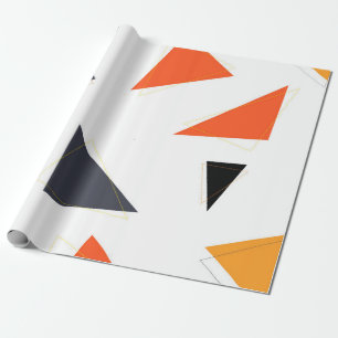 Modernes, einfaches, spielerisches geometrisches M Geschenkpapier