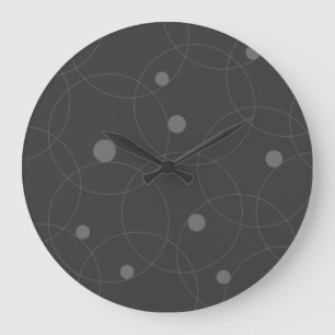 Modernes, einfaches, spielerisches, lustiges Kreis Große Wanduhr