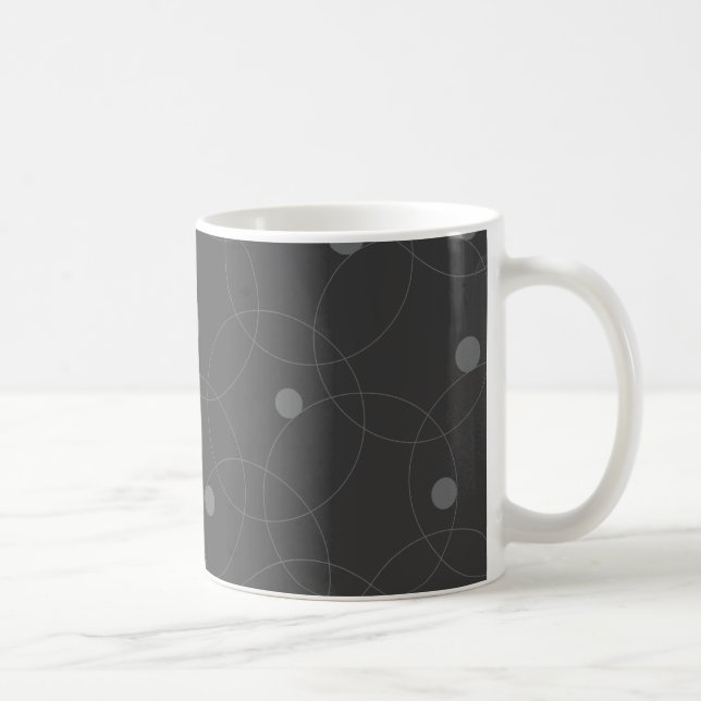 Modernes, einfaches, spielerisches, lustiges Kreis Kaffeetasse (Rechts)