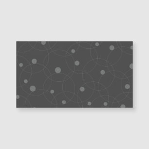 Modernes, einfaches, spielerisches, lustiges Kreis Magnetkarte