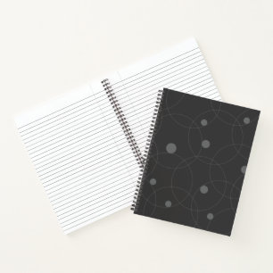 Modernes, einfaches, spielerisches, lustiges Kreis Notizbuch