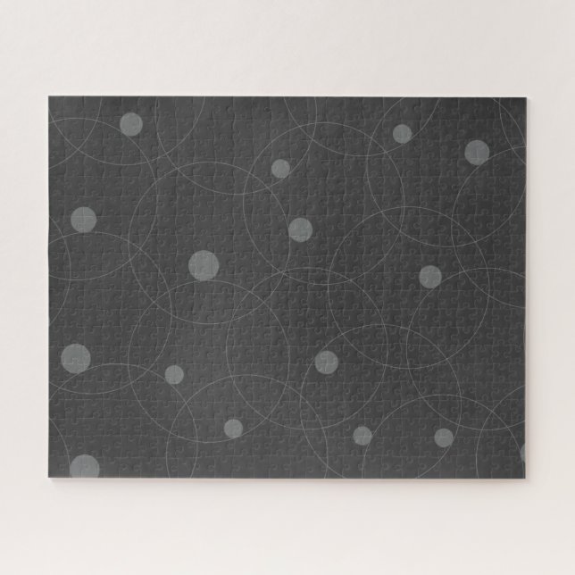 Modernes, einfaches, spielerisches, lustiges Kreis Puzzle (Horizontal)