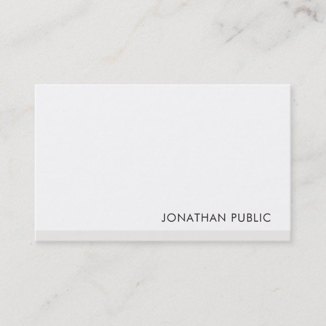 Modernes, einfaches Template Beruflich Visitenkarte (Vorderseite)