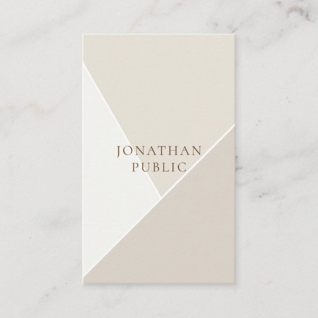 Modernes, einfaches Template Minimalistisch Modern Visitenkarte (Vorderseite)