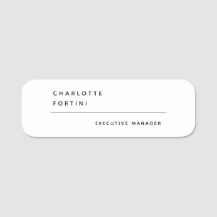 Modernes, einfaches trendy Minimalistisch Namensschild