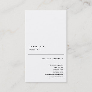 Modernes, einfaches trendy Minimalistisch Visitenkarte