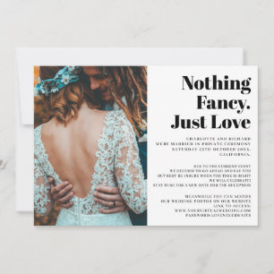 Modernes, einfaches und einfaches Liebe-Ehering-Fo Ankündigung