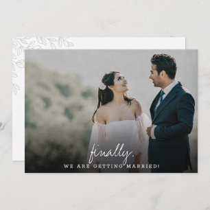 Modernes, einfaches und schlichtes Kalligrafie-Fla Save The Date