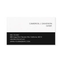 Modernes, einfaches und Schwarz-weißes Unternehmen