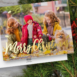 Modernes, einfaches und spielerisches Grußspiel Fo Folien Feiertagskarte