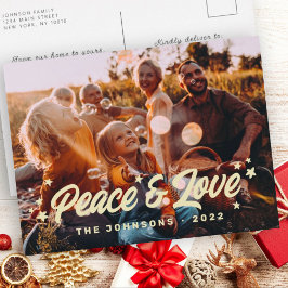 Modernes, einfaches und spielerisches Grußstars Fo Feiertagspostkarte