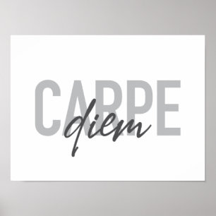 Modernes, einfaches, urbanes, cooles Design Carpe  Poster