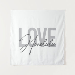 Modernes, einfaches, urbanes cooles Design Liebe H Wandteppich