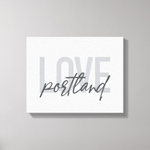 Modernes, einfaches, urbanes, cooles Design Liebe Leinwanddruck