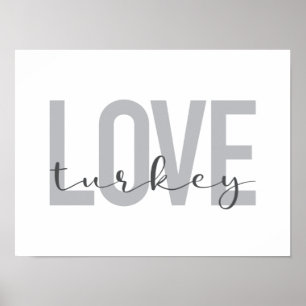 Modernes, einfaches, urbanes, cooles Design Liebe  Poster