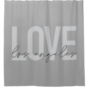 Modernes, einfaches, urbanes Design der Liebe Los Duschvorhang