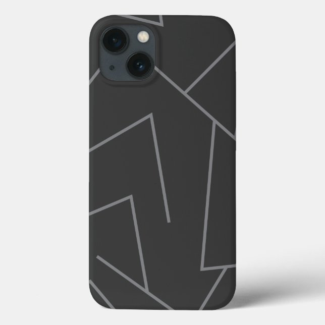 Modernes, einfaches urbanes, dynamisches Grafiklin Case-Mate iPhone Hülle (Rückseite)