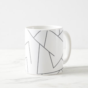 Modernes, einfaches urbanes, dynamisches Grafiklin Kaffeetasse