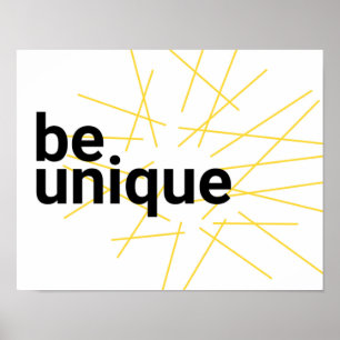 Modernes, einfaches urbanes Grafikdesign von "Be U Poster