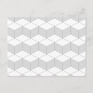 Modernes, einfaches, urbanes, trendiges Grafikdesi Postkarte
