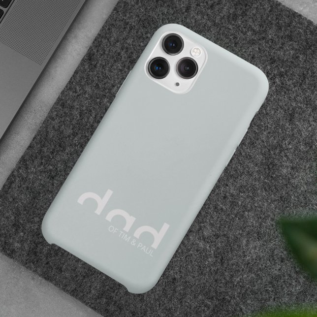 Modernes, einfaches Vater-Design mit Kindernamen Case-Mate iPhone Hülle (Von Creator hochgeladen)