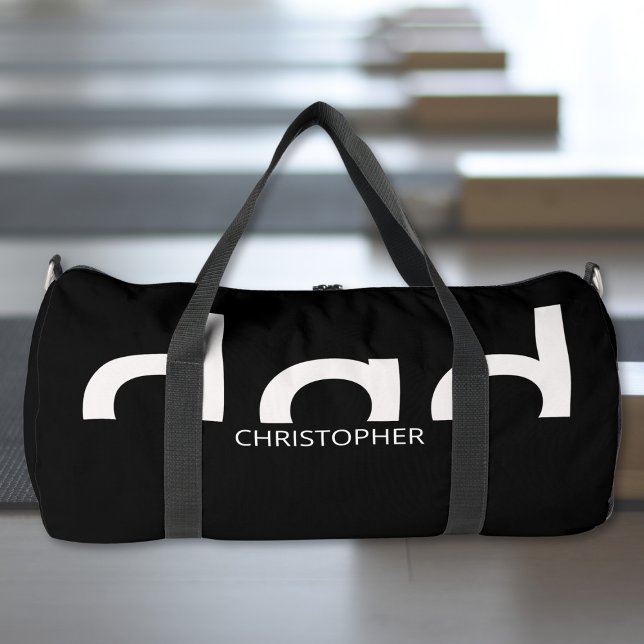 Modernes, einfaches Vater-Design mit Namen Duffle Bag (duffle bag for dad)