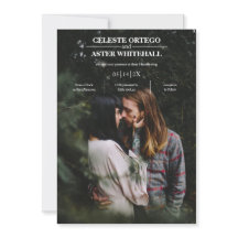 Modernes, einfaches, weißes Foto mit dunklem Text