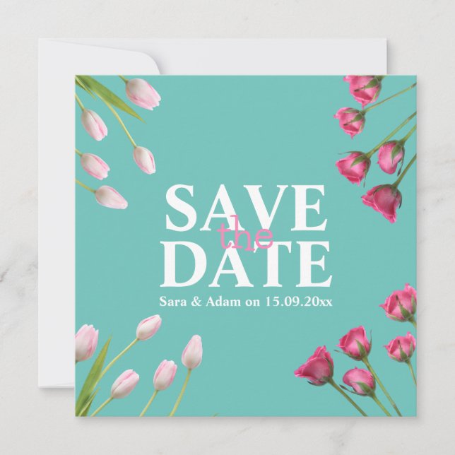 Modernes, einzigartiges Minimalistisches Save the  Save The Date (Vorderseite)