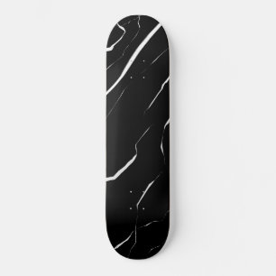 Modernes, einzigartiges Muster aus weißem, schwarz Skateboard
