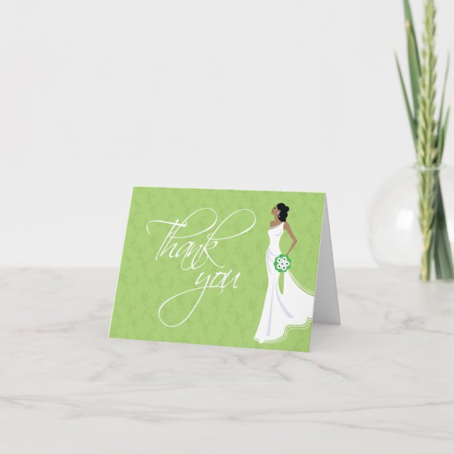 Modernes Elegance Brautparty Vielen Dank Dankeskarte (Vorderseite)