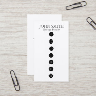 Modernes Elegant 7 Chakras Kundalini Healer Regenb Visitenkarte
