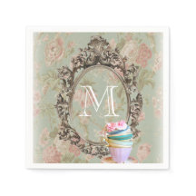 Modernes, elegant gürtelnes Vintages Party Monogra