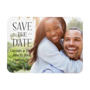 Modernes Elegant Save the Date Magnet