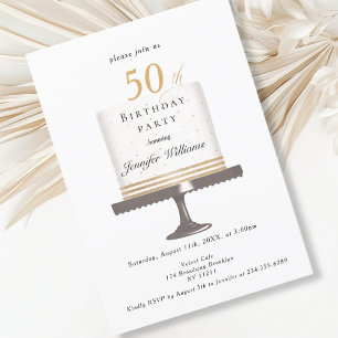Modernes, elegante Einladung zum Geburtstag