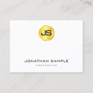 Modernes, elegantes Berufliches Trendy Monogram Visitenkarte