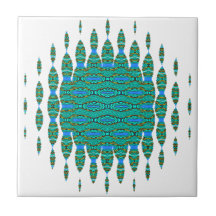 Modernes, elegantes boho aqua