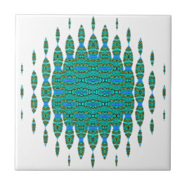 Modernes, elegantes boho aqua fliese