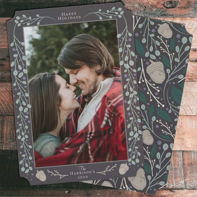 Modernes elegantes botanisches Foto Weihnachten (Von Creator hochgeladen)